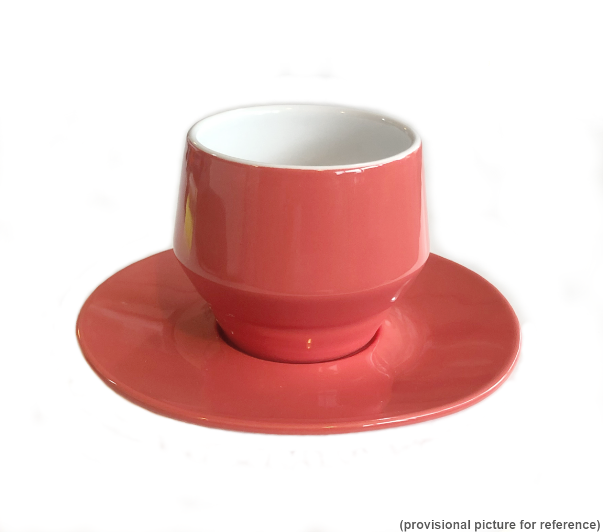 "MANIKO" Double-Walled PINK SALMON - 70ml Espresso Cups